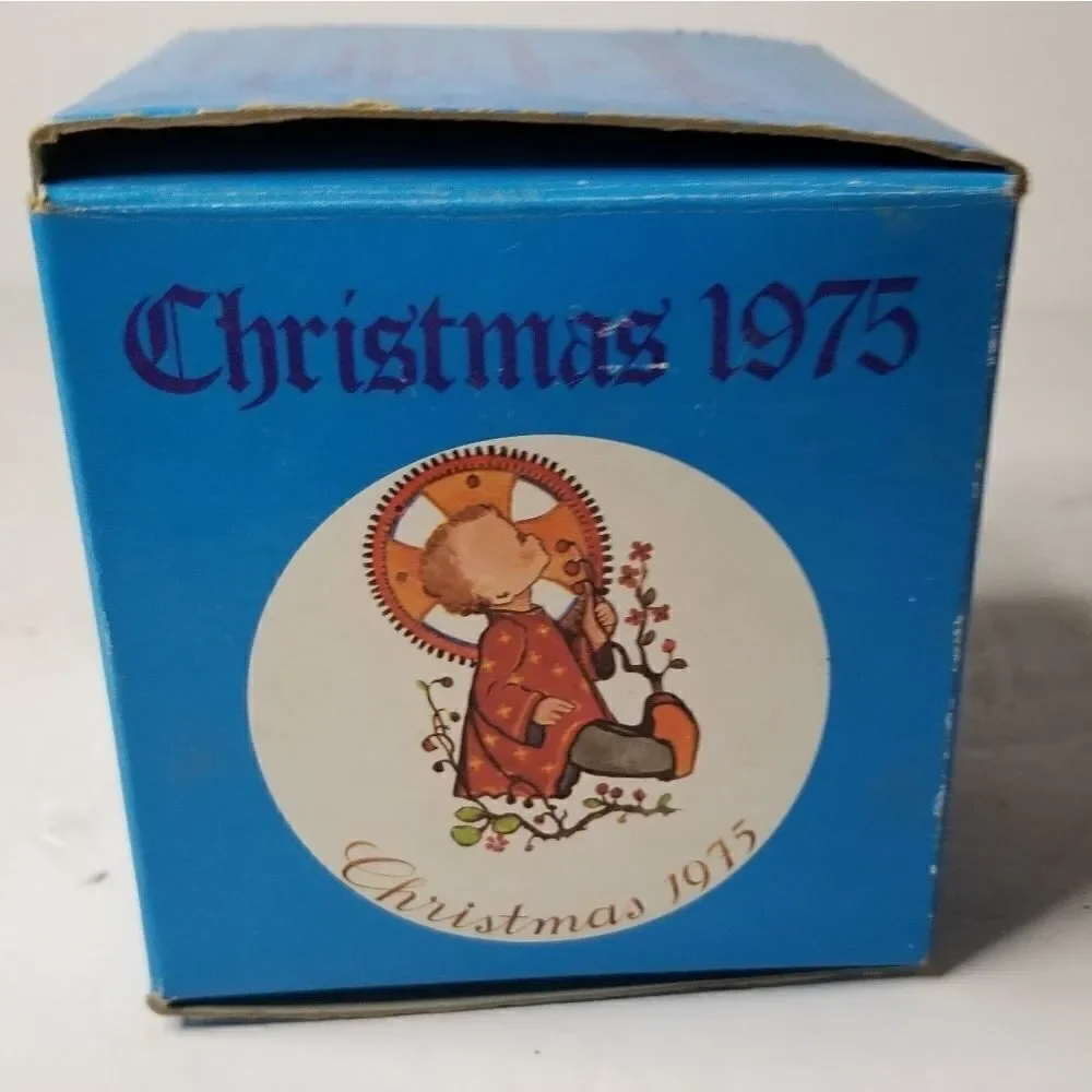 Vintage 1975 Christmas tree ornament with box Berta Hummel Christmas Child